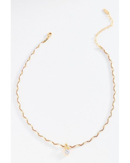 By Anthropologie White Colour Cord Necklace