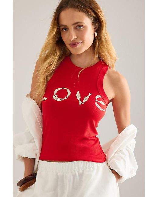 Never Fully Dressed Red Fish Love Tank Top