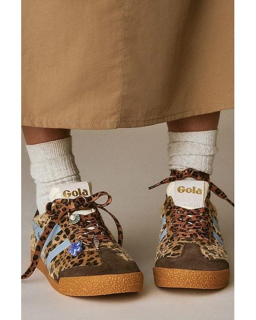 Gola Brown X Anthropologie Elan Leopard Trainers
