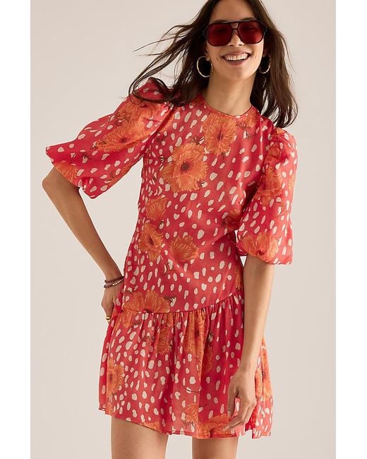 Never Fully Dressed Red Poppy Nova Mini Dress