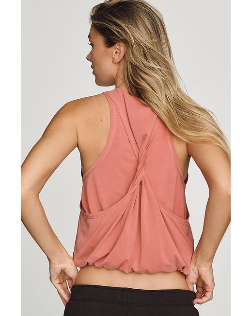 Daily Practice Red Bubble Twist Tank Top