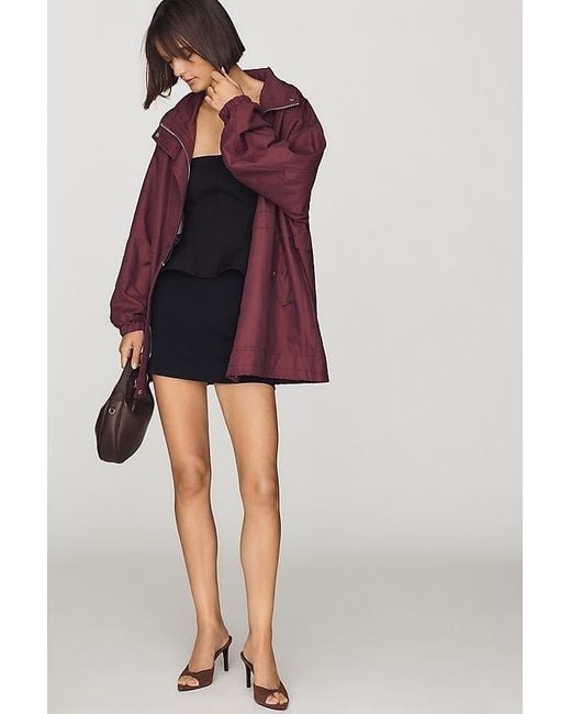 Maeve Red Oversized Lightweight Jacket