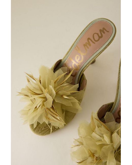 Sam Edelman Natural Jace Embellished Mule Heels