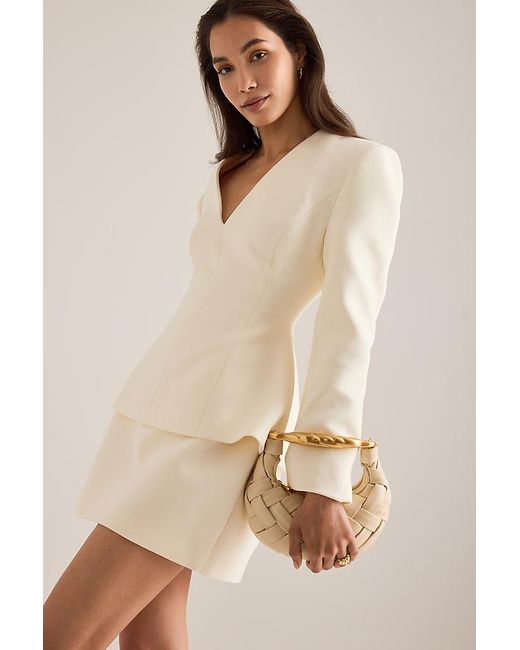 Odd Muse Natural Structured Mini Skirt