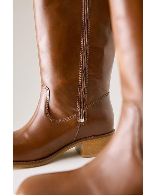 Anthropologie Natural Estellar Leather Boots