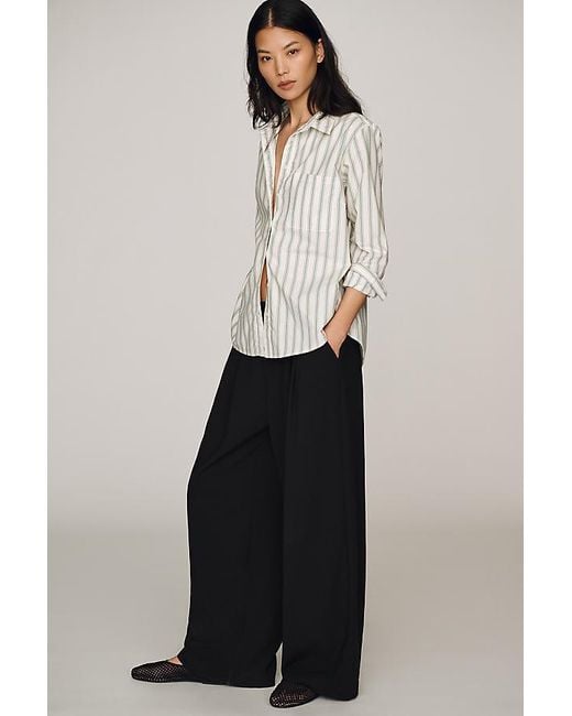 Maeve White Classic Buttondown Shirt