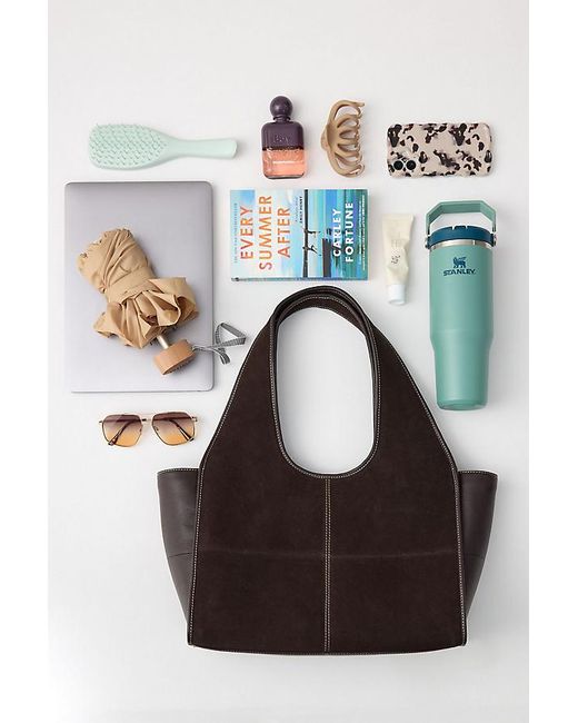 By Anthropologie Black The Contrast Tote Bag