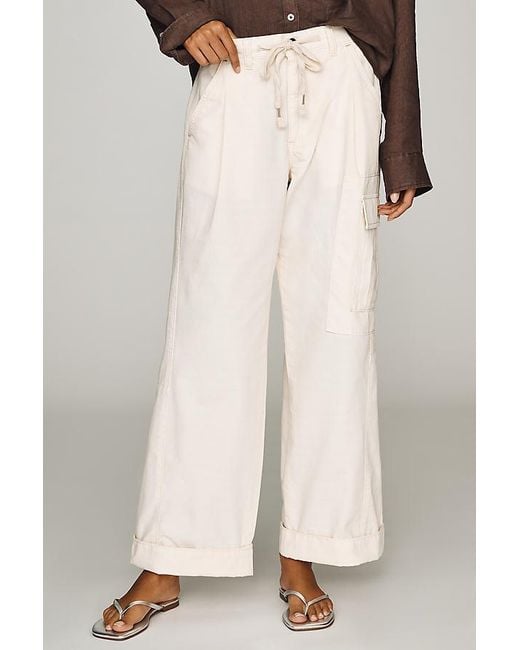 Pilcro White Cade Utility Chino Trousers