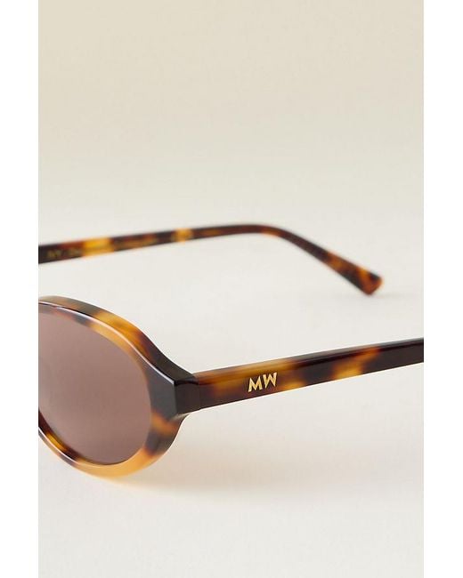 Messyweekend Natural Milo Rectangle Sunglasses