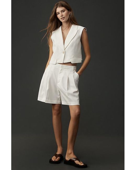 Maeve Black Tailored Shorts