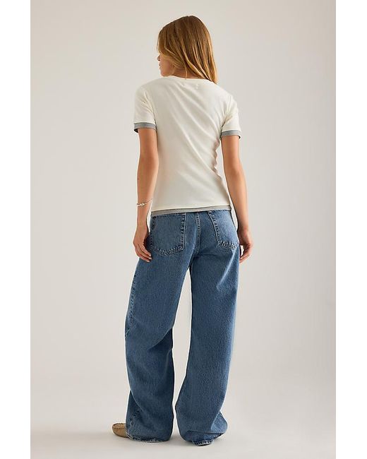 By Anthropologie White Double Layer Short-Sleeve T-Shirt