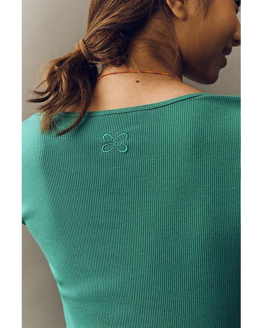 Maeve Green Betty V-Neck Short-Sleeve T-Shirt By