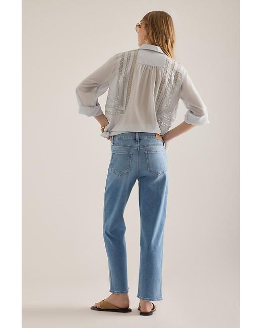 PAIGE Blue Mason Ankle Straight-Leg Jeans