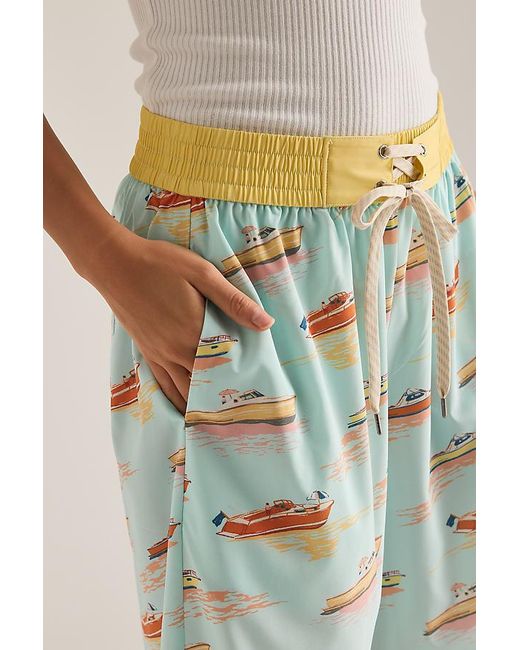 Celandine White Long Board Shorts