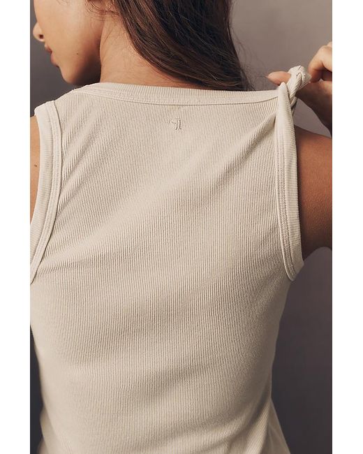 Pilcro Natural Soft Wash Icon Tank Top By