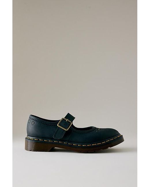 Dr. Martens Black Flower Mary Janes