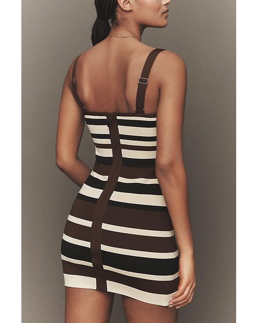 Siempre Black X Anthropologie Sleeveless Square-Neck Mini Dress