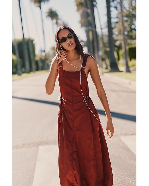 Daily Practice Black Bubble-Hem Midi Dress