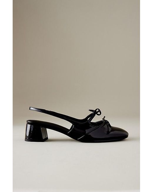 Charles & Keith Black Double-Bow Slingback Pumps