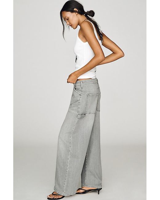 Pilcro Gray The Kayden High-Rise Carpenter Barrel Jeans By