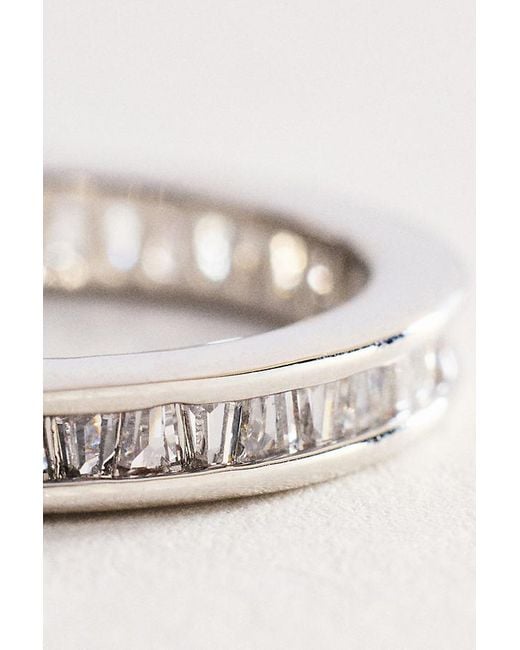 By Anthropologie Natural Angled Crystal Ring