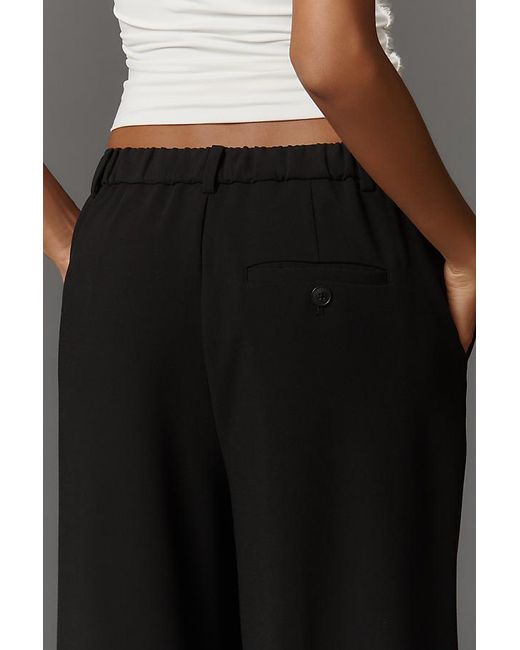 Maeve Black The Avery Wide-Leg Pleated Trousers By