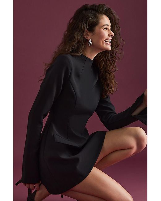Odd Muse Purple Split Sleeve Mini Dress