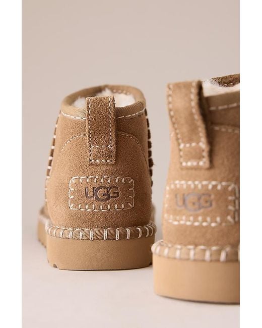 Ugg Natural Stitch Classic Ultra Mini Boot
