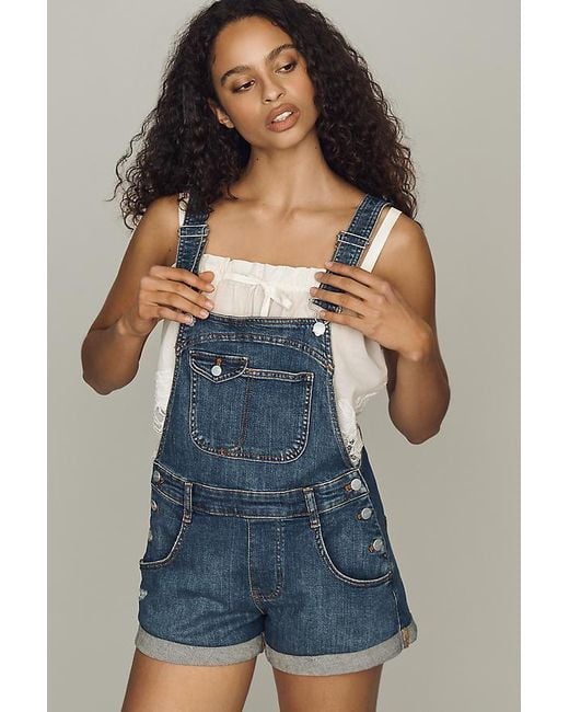 Pilcro Blue Short Overalls