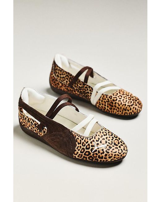PUMA Metallic Speedcat Ballet Leopard Flats