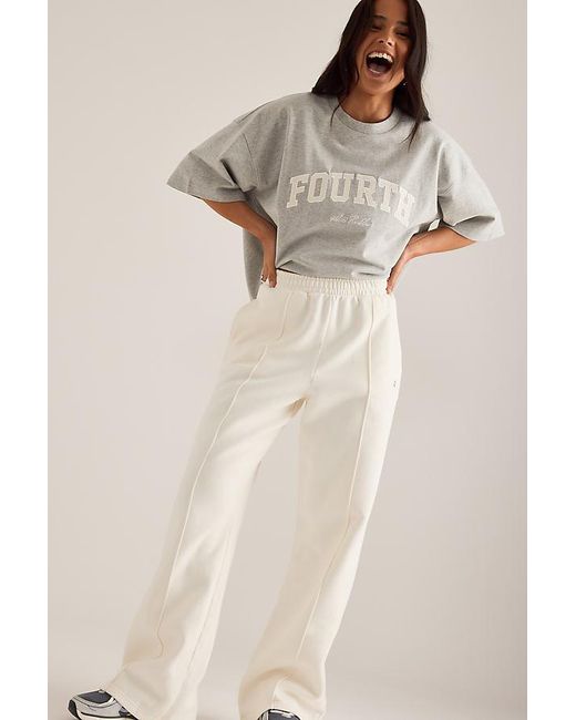 4th & Reckless Natural Fergie Pintuck Wide-Leg Joggers