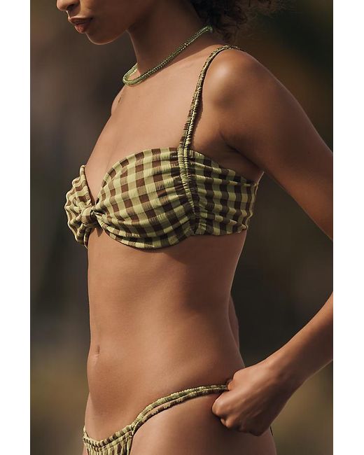 Wild Lovers Green Cabana Bikini Top