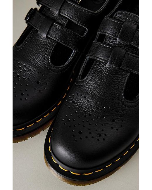 Dr. Martens Brown Virginia Leather Mary Jane Shoes