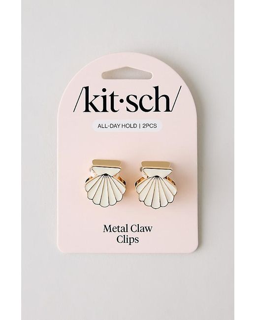 Kitsch Metallic Shell Metal Mini Claw Clips