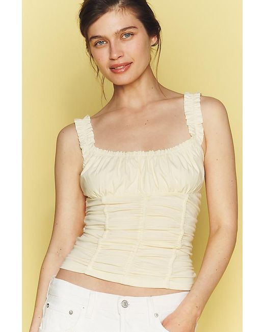 Maeve Yellow Cassis Ruched Cami