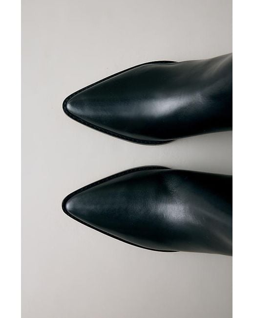 Matisse Black Edie Leather Asymmetric Boots