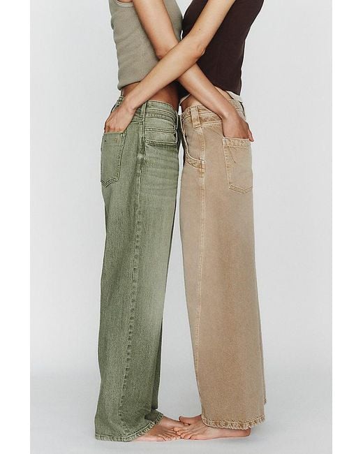 Pilcro Green X-Boyfriend Mid-Rise Relaxed Straight-Leg Jeans
