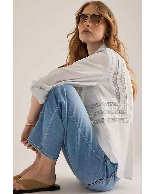 PAIGE Blue Mason Ankle Straight-Leg Jeans
