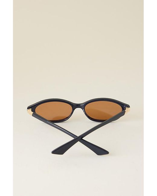Le Specs Natural Duskfall Oval Sunglasses