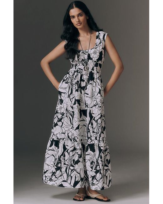 By Anthropologie Green The Somerset Sleeveless Maxi Dress