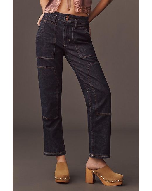 Pilcro Gray The Wanderer Mid-Rise Relaxed Jeans By