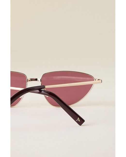 By Anthropologie Pink Triangle Cat-Eye Sunglasses