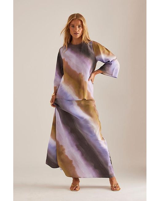 SELECTED Multicolor Gafrid Maxi Skirt