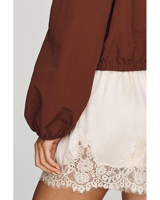 Daily Practice Brown Bubble Anorak Jacket