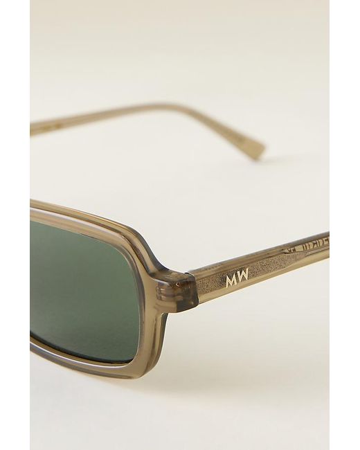 Messyweekend Green Ivy Oval Sunglasses