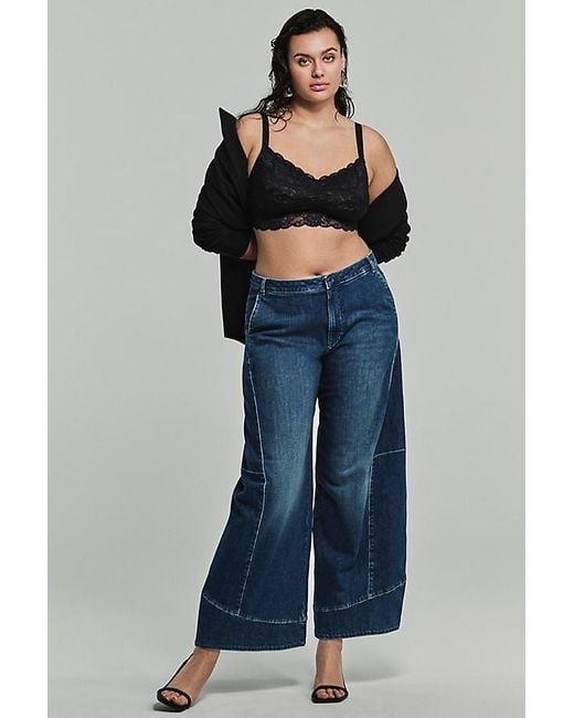 Pilcro Gray Full Curve High-Rise Barrel Jeans