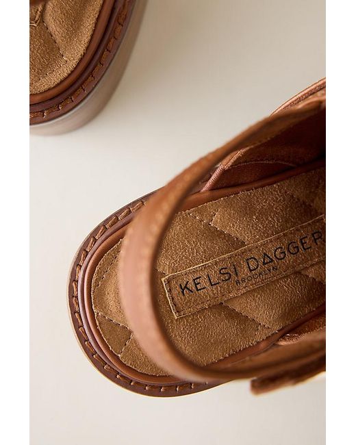 Kelsi Dagger Brooklyn Brown Glory Slingback Clogs