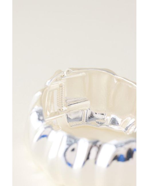 By Anthropologie Natural Hammered Bangle Bracelet
