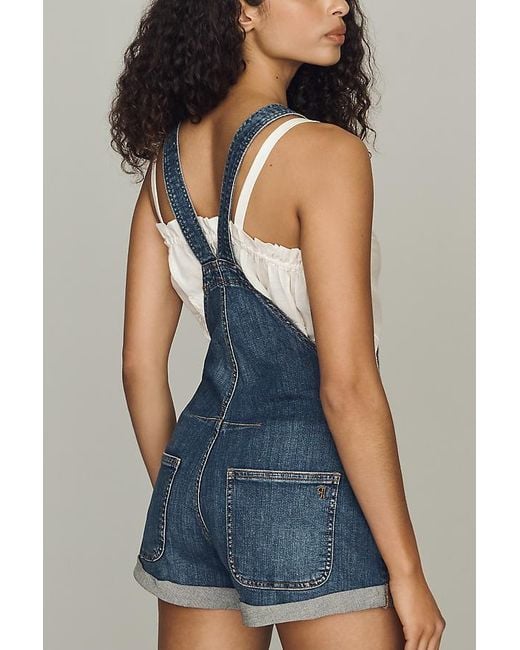 Pilcro Blue Short Overalls
