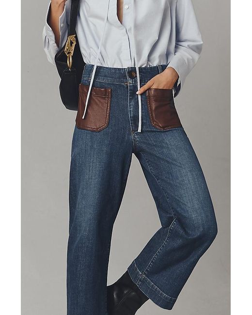 Maeve Gray The Colette Crop High-Rise Jeans By